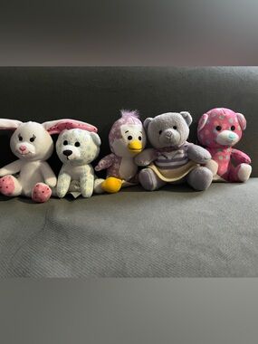 Build-A-Bear Pastel Plush Animal Set - Pink, Purple, White McDonald’s Release